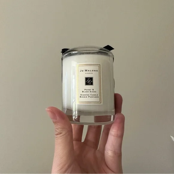 Jo Malone Peony Blush Suede Scented Candle Travel Size In  NEW